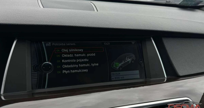 BMW 5GT cena 69777 przebieg: 98000, rok produkcji 2011 z Trzebnica małe 781
